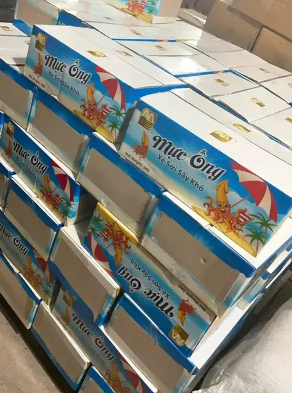 Mực xé sợi hấp nước dừa giá sỉ tận xưởng